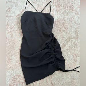 Black ZARA scrunch Dress